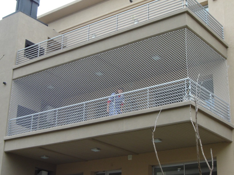 Cerramiento balcon completo red trenzada blanca 800 x 600